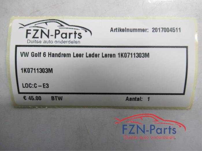 VW Golf 6 Handrem Leer Leder Leren