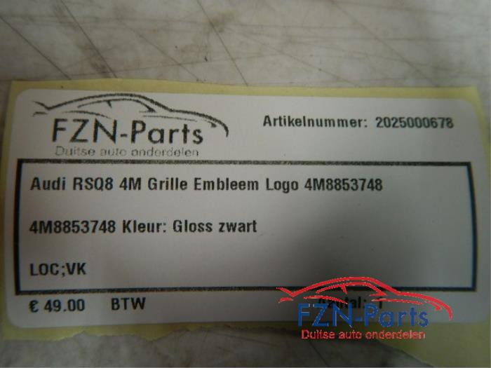 Embleem Audi Q8 (22729185)