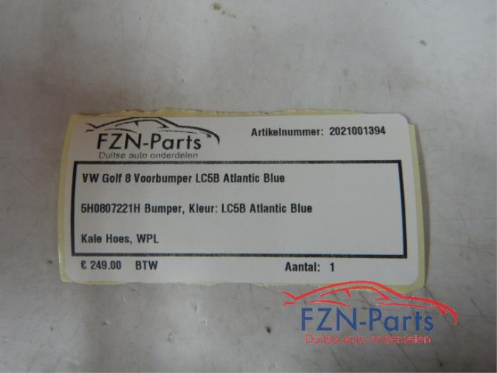 VW Golf 8 Voorbumper LC5B Atlantic Blue