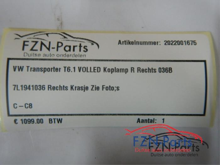 Koplamp rechts Volkswagen Transporter (22723126)