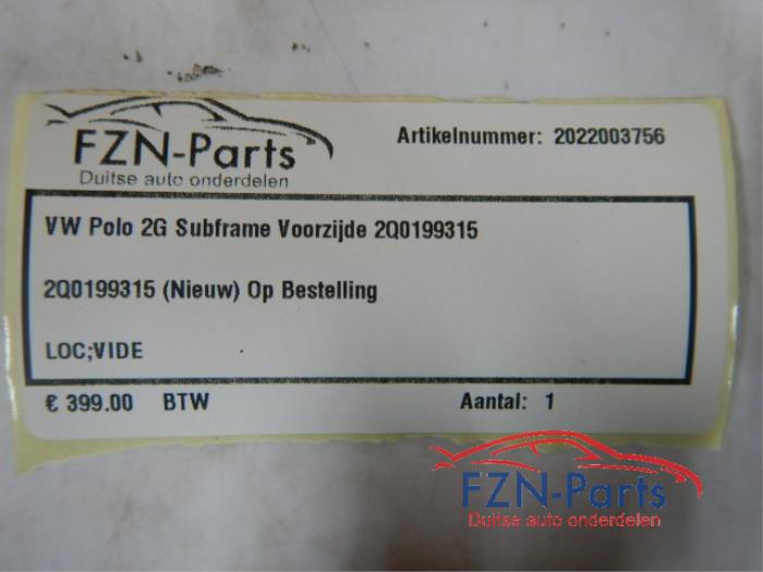 VW Polo 2G Subframe Voorzijde