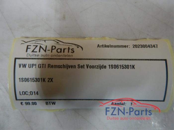 VW UP! GTI Remschijven Set Voorzijde