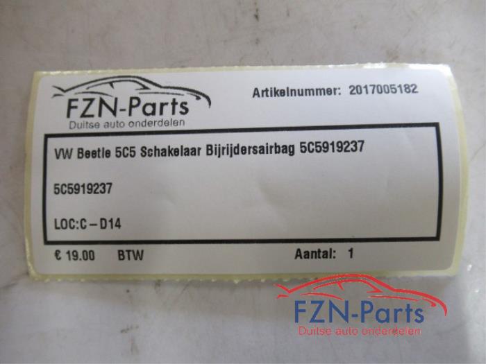 Airbag rechts (Dashboard) Volkswagen Beetle (22738399)