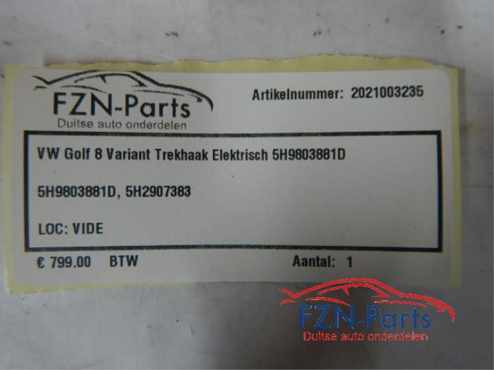 VW Golf 8 Variant Elektrische Trekhaak