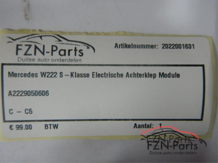 Achterklep motor Mercedes S-Klasse (22740223)
