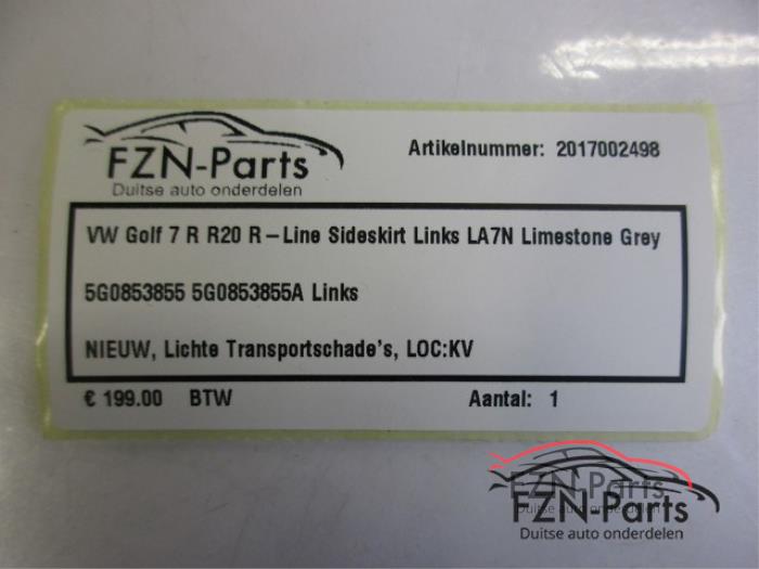 VW Golf 7 R R20 R-Line Sideskirt Links LA7N Limestone Grey