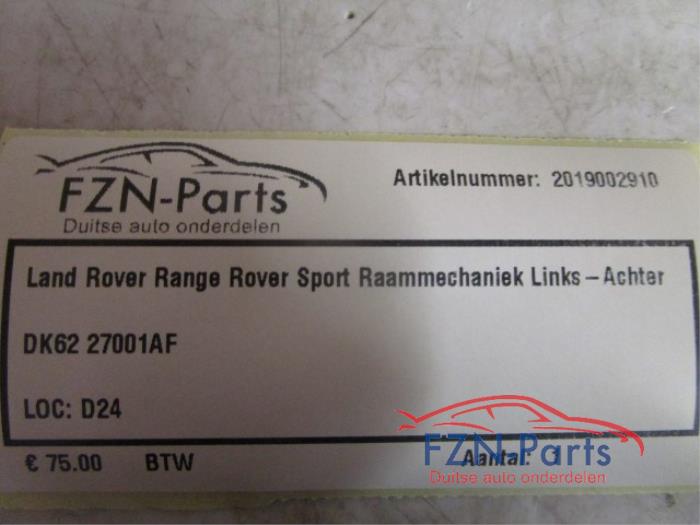 Land Rover Range Rover Sport Raammechaniek Links-Achter