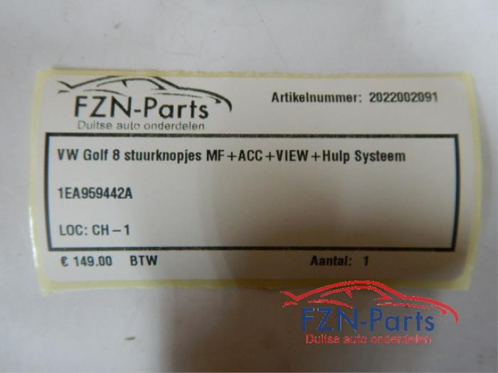 VW Golf 8 Stuurknopjes MF+ACC+VIEW+Hulp Systeem