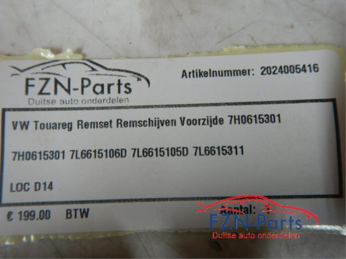 Remmenset compleet voor Volkswagen Touareg (22744746)