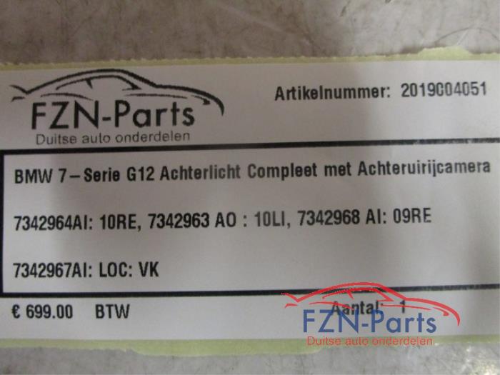 Achteruitrij Camera BMW 7-Serie (22725967)