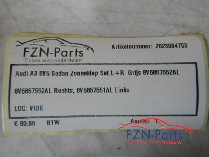 Zonneklep set Audi A3 (22727900)