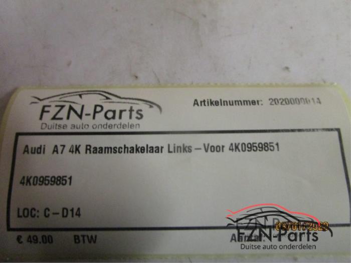 Elektrisch Raam Schakelaar Audi A7 (22729081)