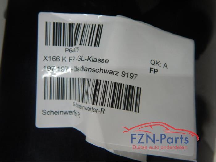 Mercedes GL-Klasse X166 Zijscherm Spatscherm Rechts