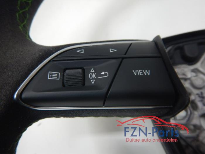 Audi RS3 8Y Stuur Alcantara MF+F1+VIEW Groen stiksel