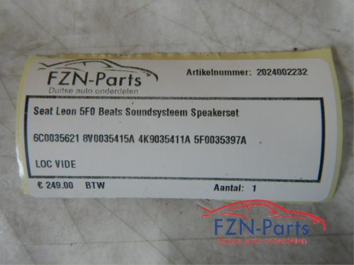 Speakerset Seat Leon (22744643)