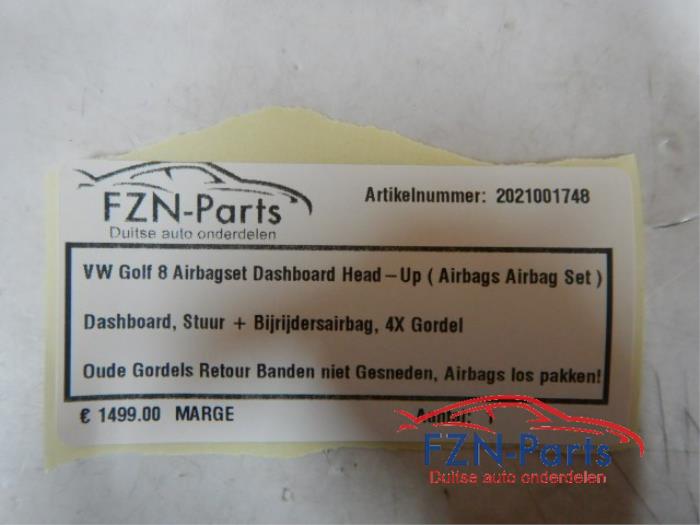 Airbag set + dashboard Volkswagen Golf (22727730)