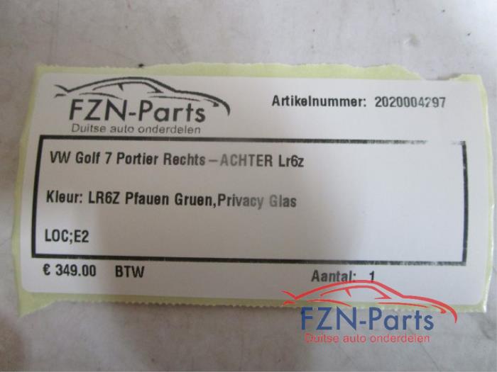 Portier 4Deurs rechts-achter Volkswagen Golf (22723847)
