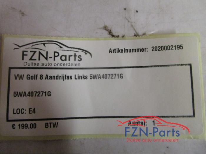 VW Golf 8 Aandrijfas Links voor