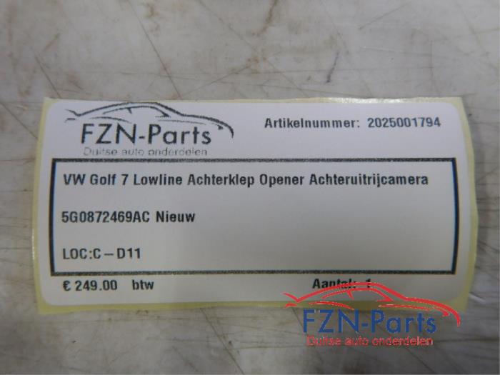 VW Golf 7 Lowline Achterklep opener met Achteruitrijcamera