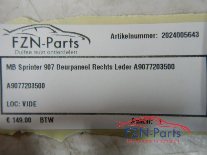 Portierbekleding 2Deurs links Mercedes Sprinter (22728401)