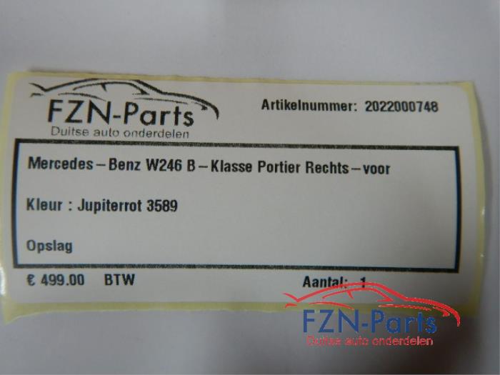 Portier 4Deurs rechts-voor Mercedes B-Klasse (22723100)