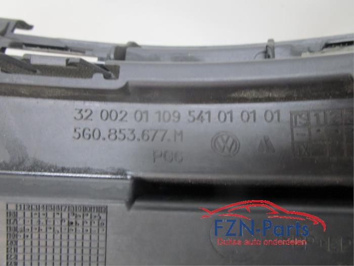 VW Golf 7 Facelift Inleg Voorbumper Midden