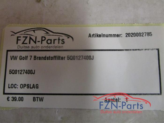 VW golf 7 Brandstoffilter