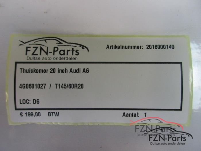 Audi A6 20 Inch Thuiskomer