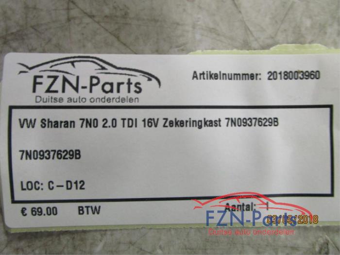Zekeringkast Volkswagen Sharan (22740936)