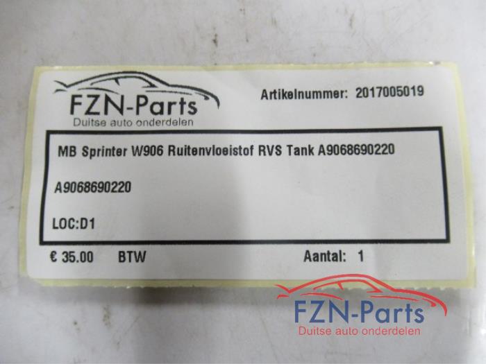 Ruitensproeiertank voor Mercedes Sprinter (22740673)