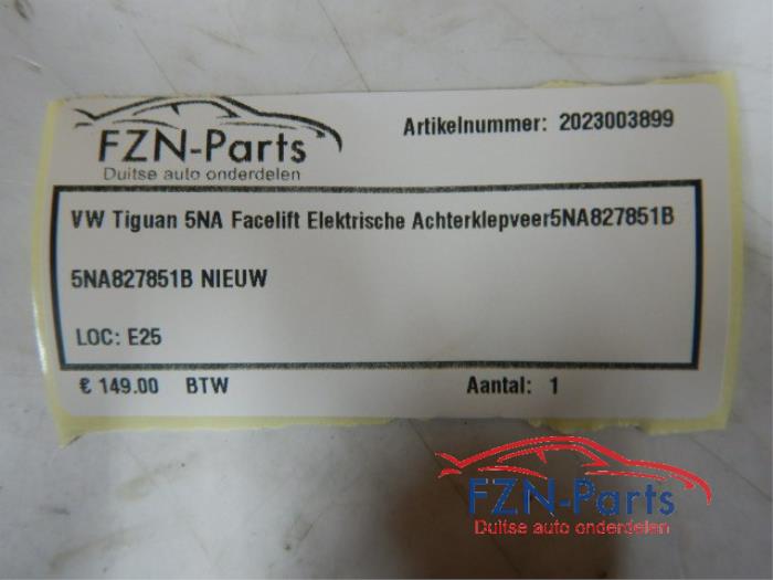 VW Tiguan 5NA Facelift Elektrische Achterklepveer