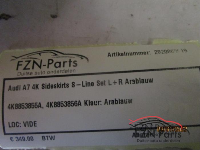 Zijskirt rechts Audi A7 (22743447)