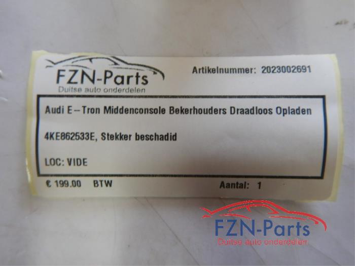 Audi E-Tron Middenconsole Bekerhouders