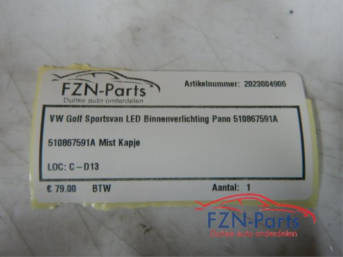 VW Golf Sportsvan LED Binnenverlichting Pano