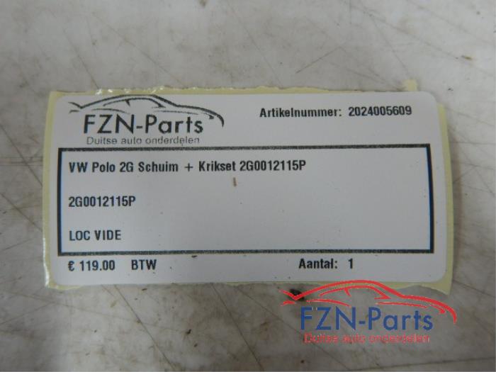 VW Polo 2G Schuim+Krikset