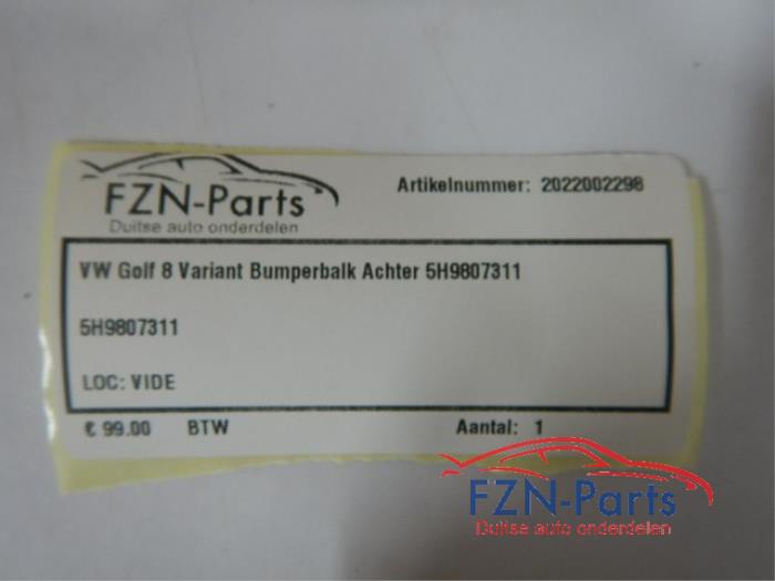 VW Golf 8 Variant Bumperbalk Achterzijde