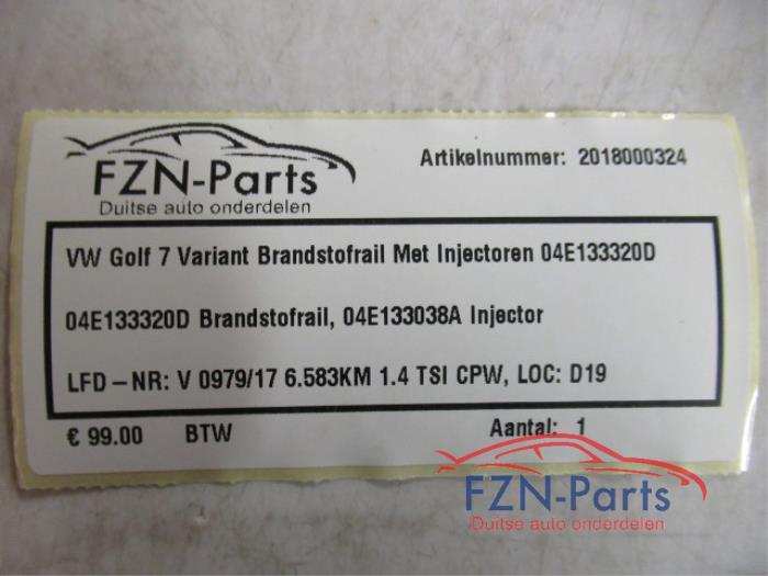 Brandstof retourleiding Volkswagen Golf (22741677)