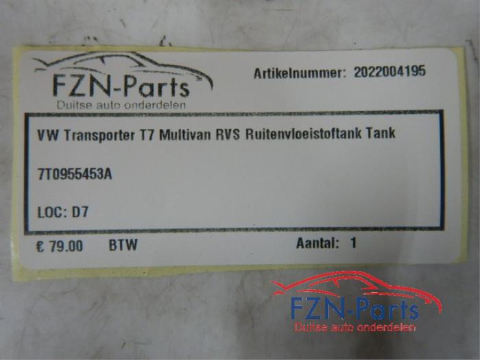 Ruitensproeiertank voor Volkswagen Transporter (22738427)