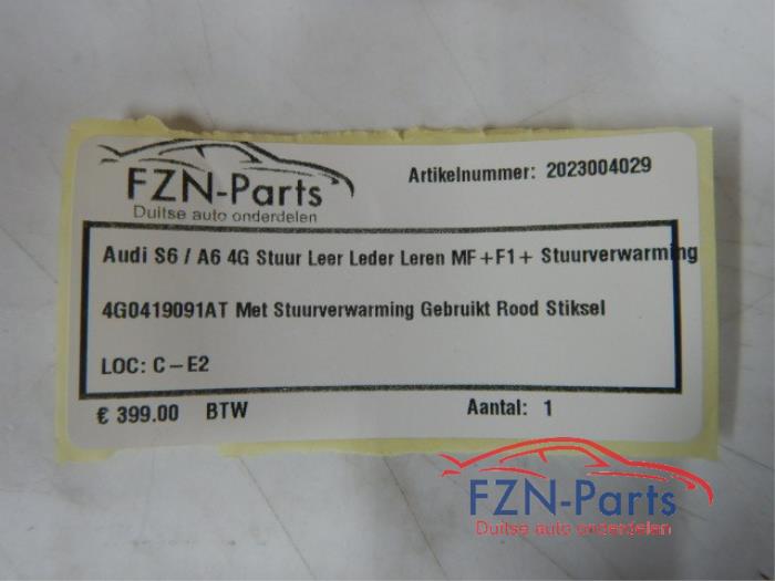 Audi S6/A6 4G Stuur Leer Leder Leren MF+F1+Stuurverwarming