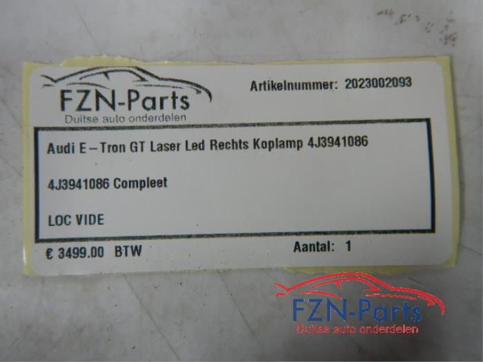Audi E-Tron GT Laser Led Rechts Koplamp