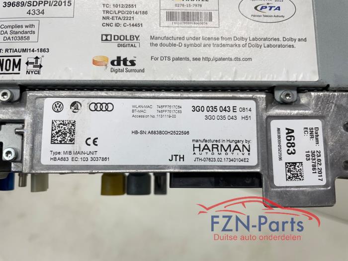 VW Golf 7 GTE Discover Pro Multimediabox