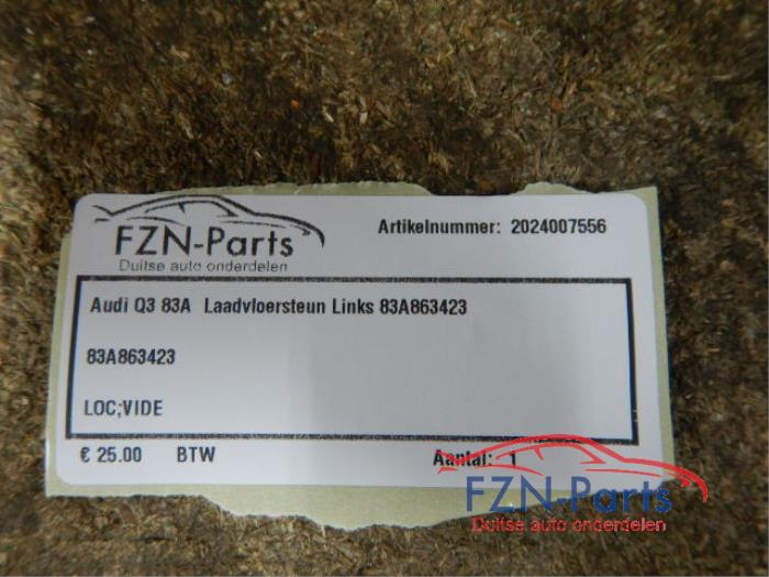 Audi Q3 83A Laadvloersteun Links