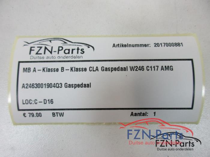 Gaspedaal Mercedes A-Klasse (22734089)