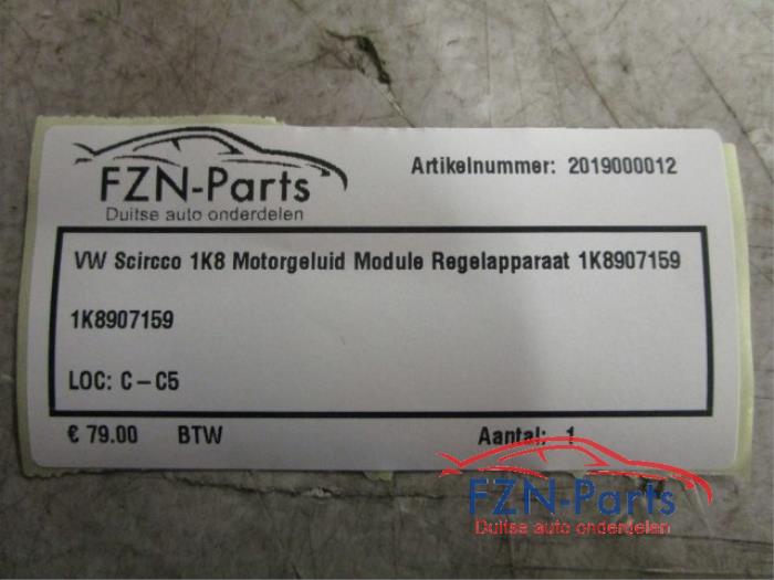 VW Scirocco 1K8 Motorgeluid Module Regelapparaat