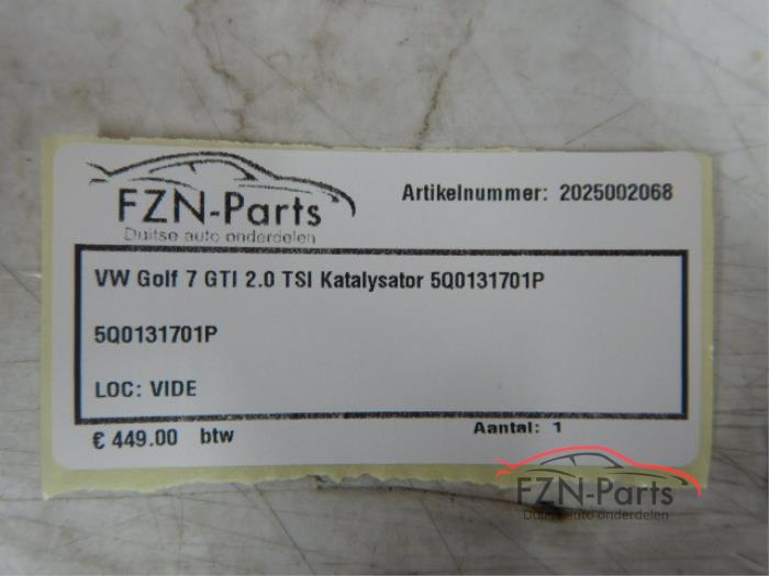 VW Golf 7 GTI 2.0 TSI Katalysator