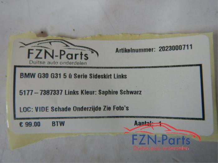Zijskirt links BMW 5-Serie (22727613)