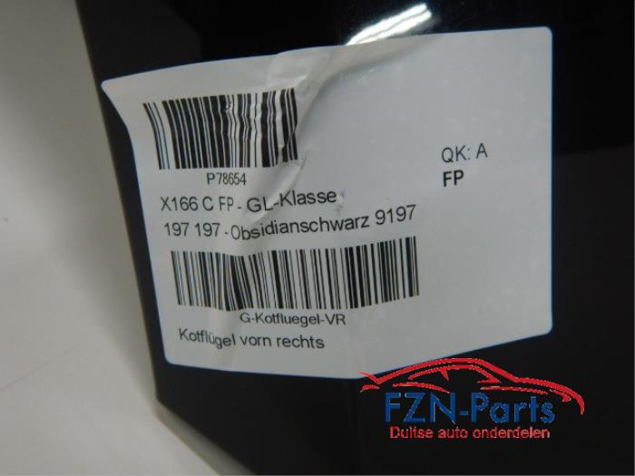 Mercedes GL X166 Spatscherm Zijscherm Rechts