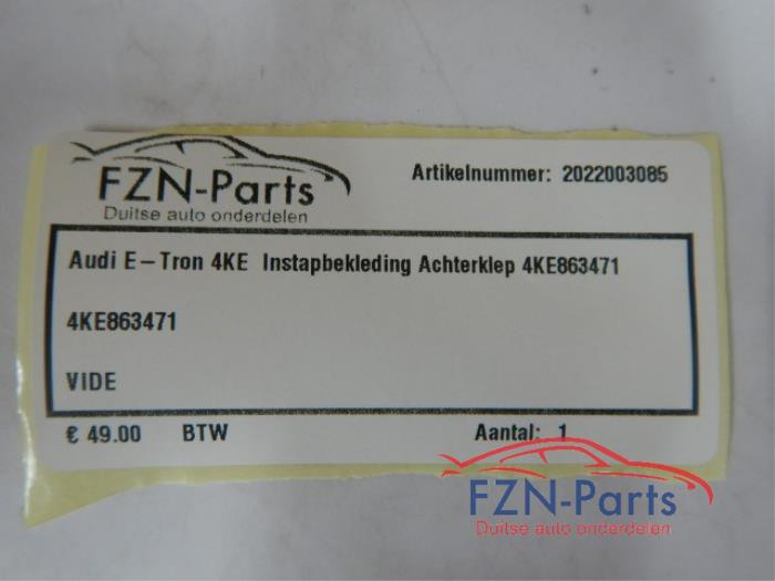 Audi E-Tron 4KE Instapbekleding Achterklep