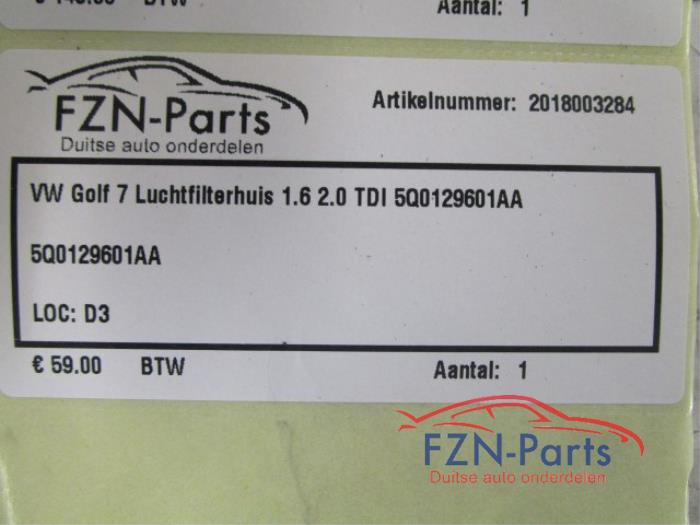 VW Golf 7 Luchtfilterhuis 1.6 TDI