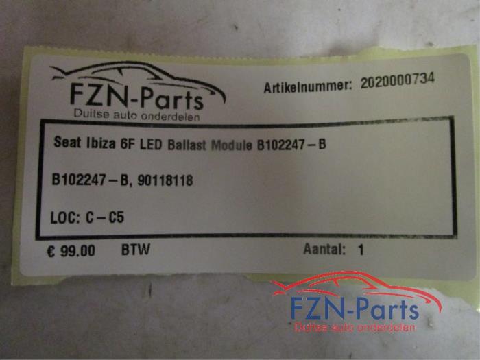 Seat Ibiza 6F LED Ballast Module